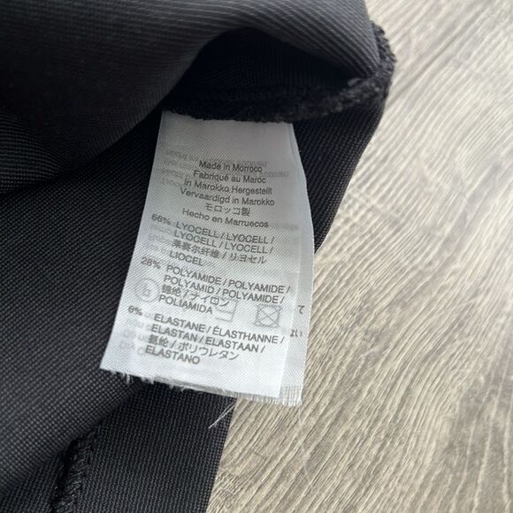 J.CREW 365 Faux Wrap Sleeveless Top XS Dark Gray Faded Black Stretch Minimalist - Picture 8 of 8